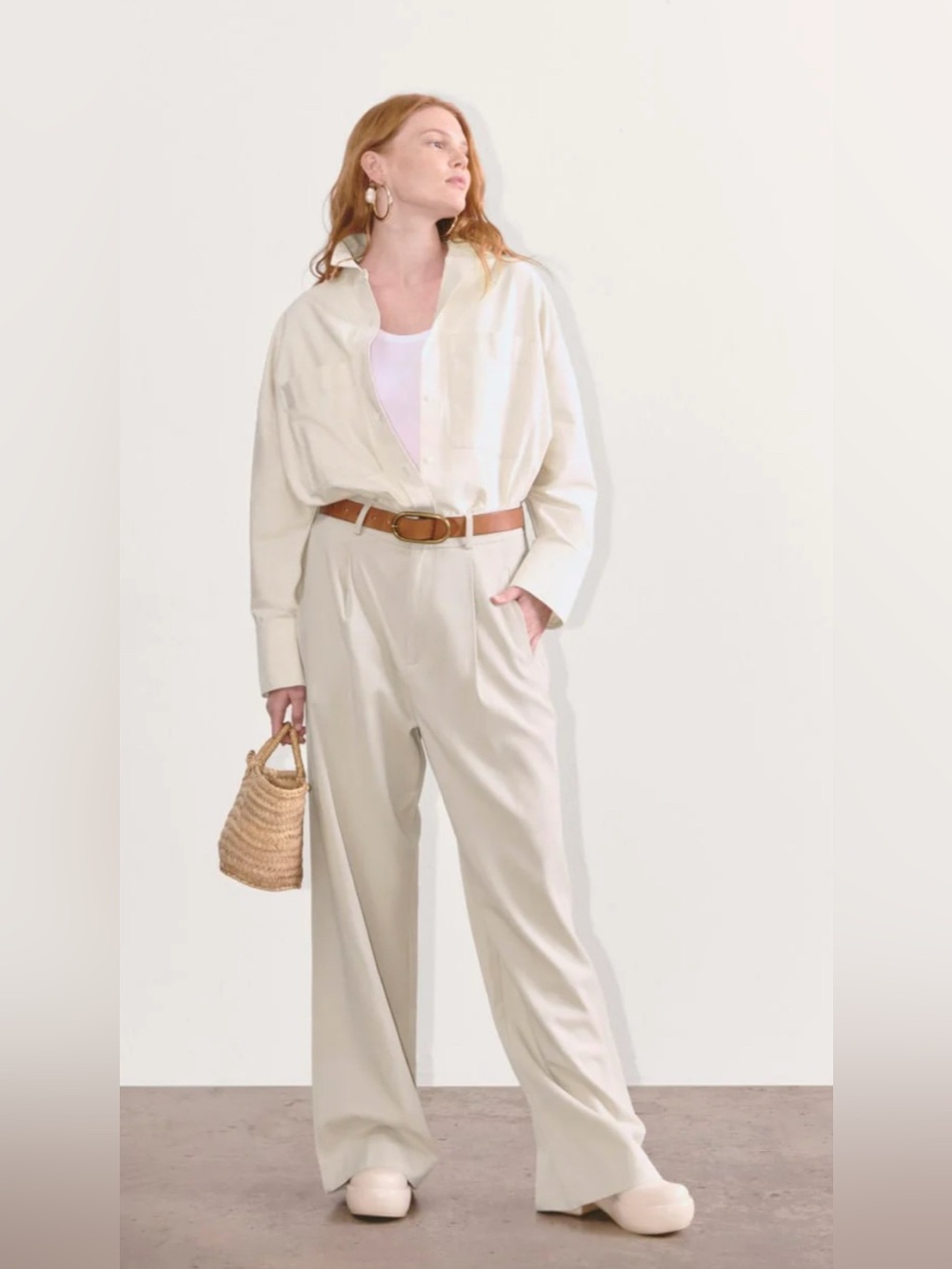 New Everlane THE DRAPER PLEATED PANT IN BUTTERSMOOTH Black Size 4S